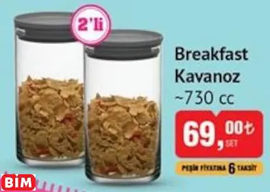 PAŞABAHÇE BREAKFAST KAVANOZ  ~730 CC